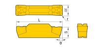 TDC4-HFS7225 Пластина отрезная, канавочная для нержавеющей стали HardForce