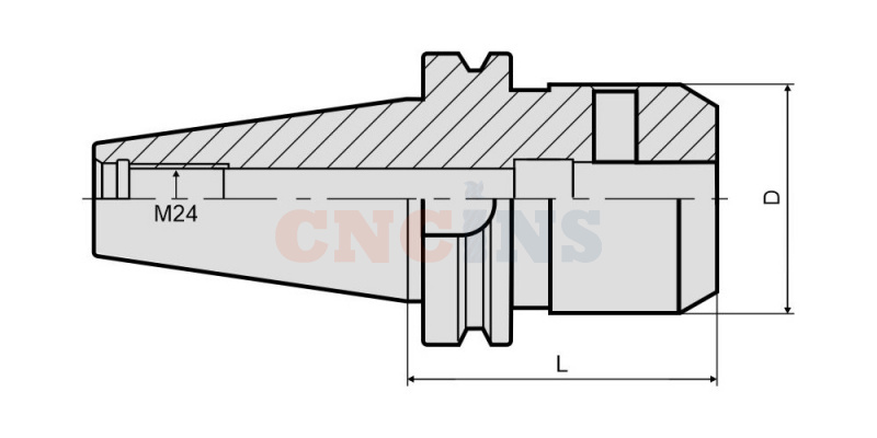 Патрон для концевых фрез с хвостовиком Weldon BT50-SLA12-080