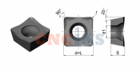 SEHT1204AFFN-X83 WSK10 (Korloy) Пластина фрезерная_3