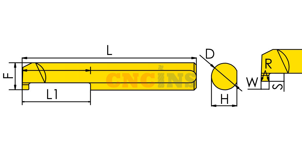  Внутренняя канавка (прямая) 